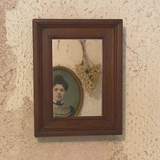 Miroir Ancien Mural en Bois de