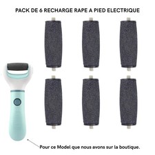 6 têtes râpe pieds