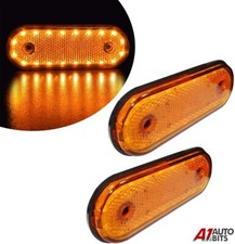 2x 12v LED Ovale Soldes Ambre