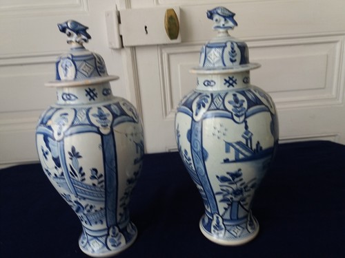 Paire potiches anciennes - de,