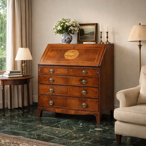Abattant ancien noyer - noyer, cuir