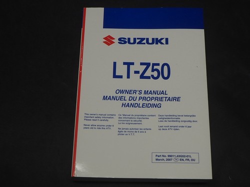 Suzuki z50 2008 owner - suzuki,