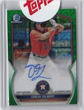 Drew Gilbert 2023 Bowman Chrome Green Mojo /99 Auto #BMA-DGT Mets *SEALED*