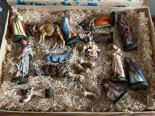 Crèche vintage marolin - vintage,