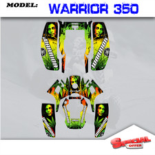 Graphics Kits Decals 4 YAMAHA WARRIOR 350 ALL YEAR Stickers Weed1 Full 3M 