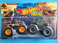 Tyrannosaurus T Rex Vs Triceratops 🔥 Hot Wheels Monster Trucks Truck 4x4 Double