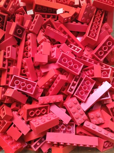 Lego briques rouge 300 grammes - briques,