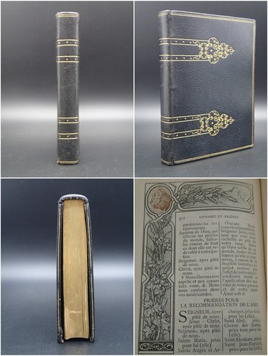 1897 beau missel neo gothique - missel,