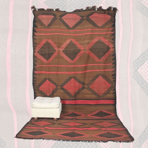 Tapis kilim marron - -, 6