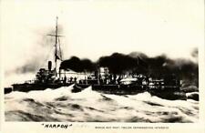 Old postcard AK torpedo boat harpoon ships (763872)