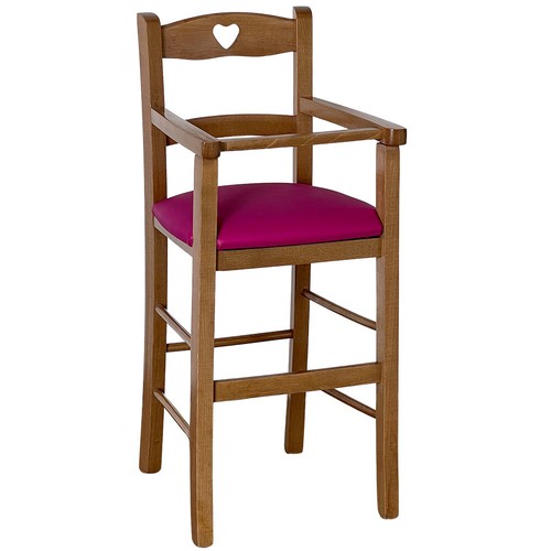 Chaise haute bois noyer - haute, en
