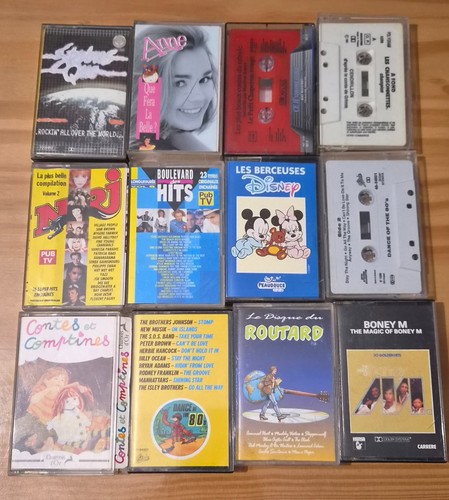 Lot cassettes audio vintage - lot,