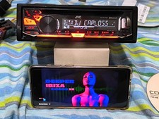 jvc car radio kd-r774bt bluethot cd usb aux 1 rca x over output sub equalized