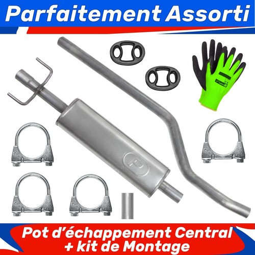 Pot échappement central - pot,