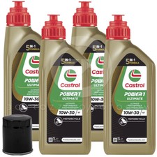 KIT D'ENTRETIEN 4L Castrol Ultimate 10w30 + Filtre Yamaha R OW01 750 1989-1992