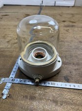 lampe d'atelier porcelaine  Globe ancien déco usine vintage loft  Bateau (n.7)