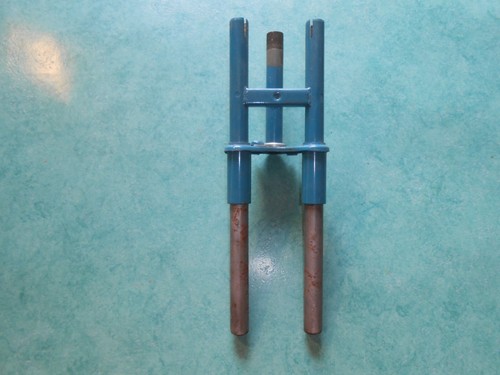 Fourche peugeot 102 turquoise - fourche,