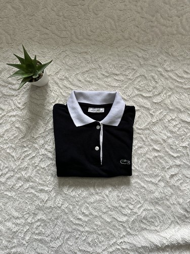 Polo lacoste vintage noir - lacoste,