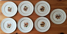 lot 7 assiettes a dessert en porcelaine animaux chasse gibier moulin des loups