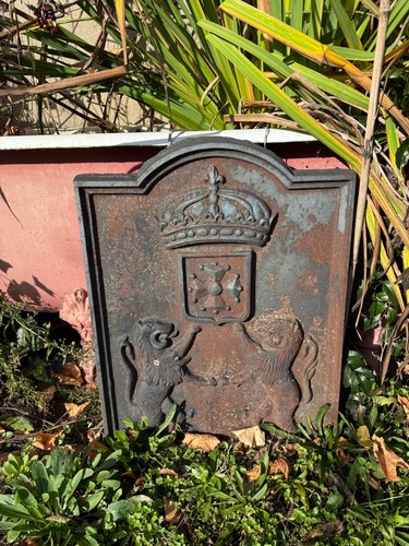 Plaque cheminée fonte - cheminée,