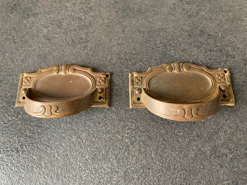 Paire anciennes poignées - d'anciennes,
