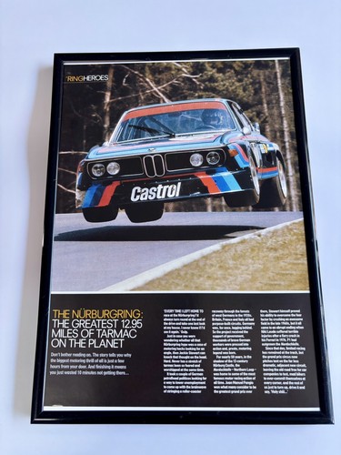 Framed bmw racing csl - bmw,