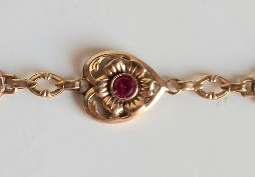 Bracelet massif art nouveau - bracelet,