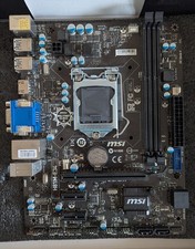 MSI H81M-E34 Mini-ATX LGA 1150 DDR3 HDMI VGA DVI Motherboard With I/O Shield ~