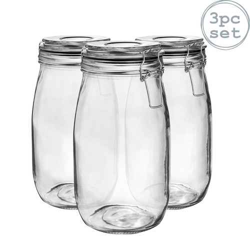 Verre stockage jars - 3x,
