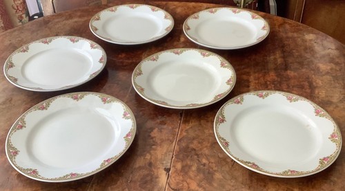 Six grandes assiettes - six,