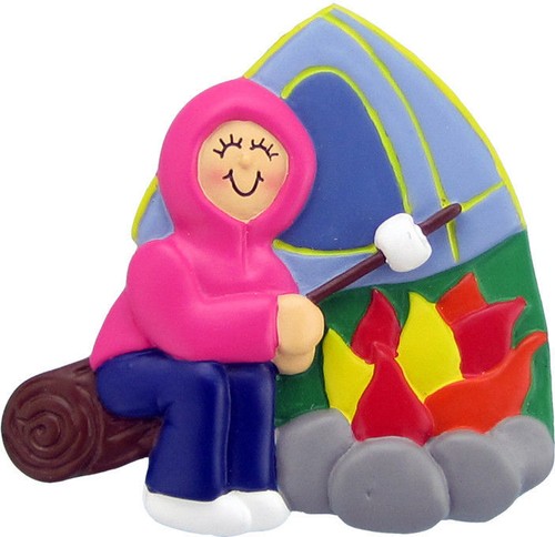 Camping camper female girl - camping,