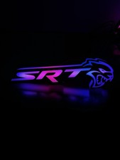 SRT Hellcat Front Grille Badge/Emblem Light Up Led RGBw Bluetooth Controlled