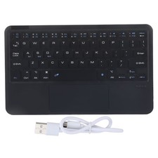 Black Wireless Keyboard Portable Scissor Key Foot Keyboard With Touchpad For NEW