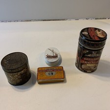 Lot of Four Vintage Q Metal Boxes