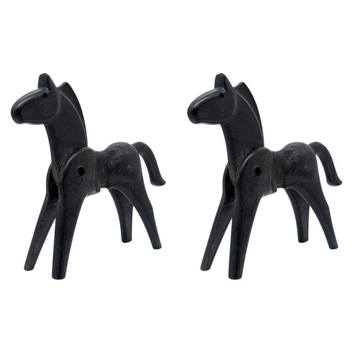 Playmobil chevaux noirs - chevaux,