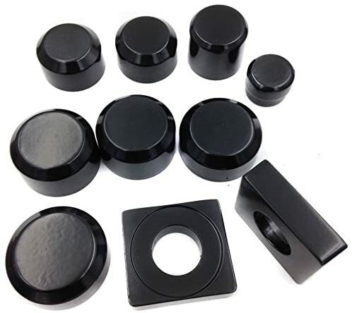 Black fork axle - caps, covers