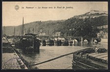 CPA Namur, La Meuse vers le Pont de Jambes 1925 