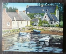 AUBRIN-Peintre Huile sur toile