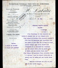 PARIS (XIV°) MARBLE Bronze Marble Granite "BISSON & MARICHAL / H. LABATIE Succ"