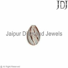 Solide 14k Rose or Diamant