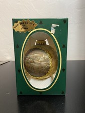 Christmas by Krebs Masters on Silk Glass Ornament WINTER GOVAERTS