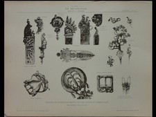 BELA-JULES KRIEGER, BIJOUX ART NOUVEAU - PLANCHE 1899