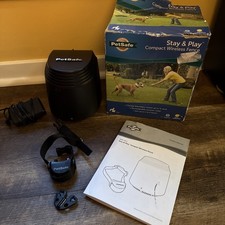 PetSafe Stay And Play Wireless Fence Transmitter Unit & Collar 300-3078 Read!