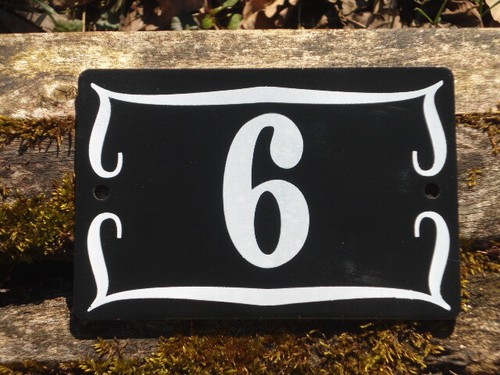Plaque emaillee numero rue - plaque,