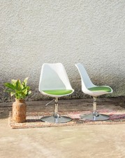 Alma, la chaise tulipe blanche