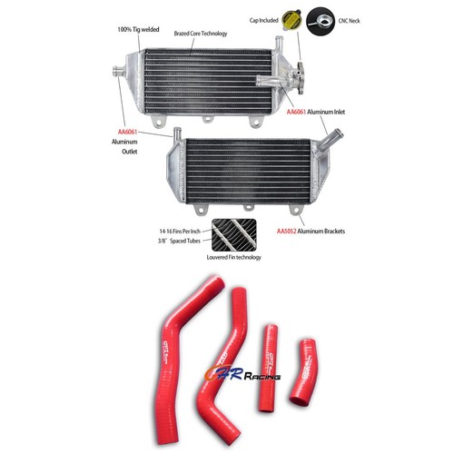 Silicone radiator red hoses - silicone, radiator+