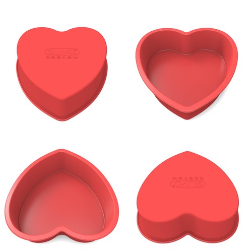 Moule gateau coeur silicone - gateau,