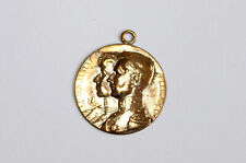 MEDAILLE BELGE PATRIOTIQUE GUERRE MONDIALE 14-18 WWI ALBERT & ELISABETH BELGIQUE