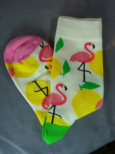 Paire chaussette flamant rose - flamant,