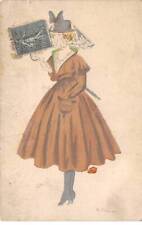 Illustrators - No. 83732 - A. Chaineux - Woman wearing a coat, and a screed